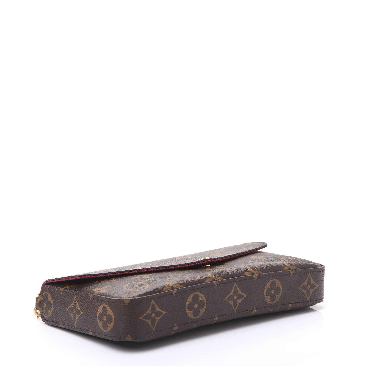 Louis Vuitton Monogram Pochette Felicie Chain Wallet Fuchsia 3 of 10