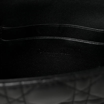 Christian Dior Lambskin Cannage Dior Talk Phone Pouch Black 6 of 10