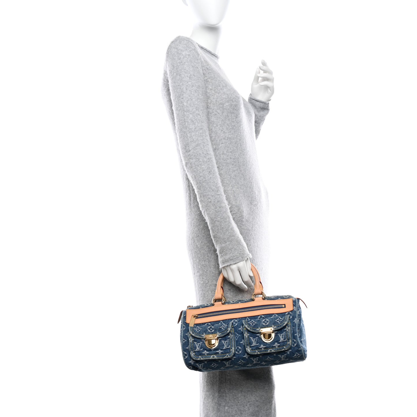 Monogram Denim Neo Speedy Blue