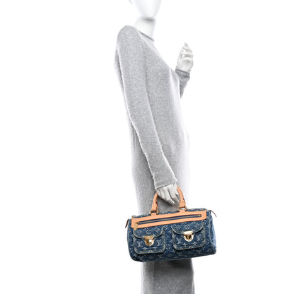 Louis Vuitton Monogram Denim Neo Speedy Blue 2 of 11