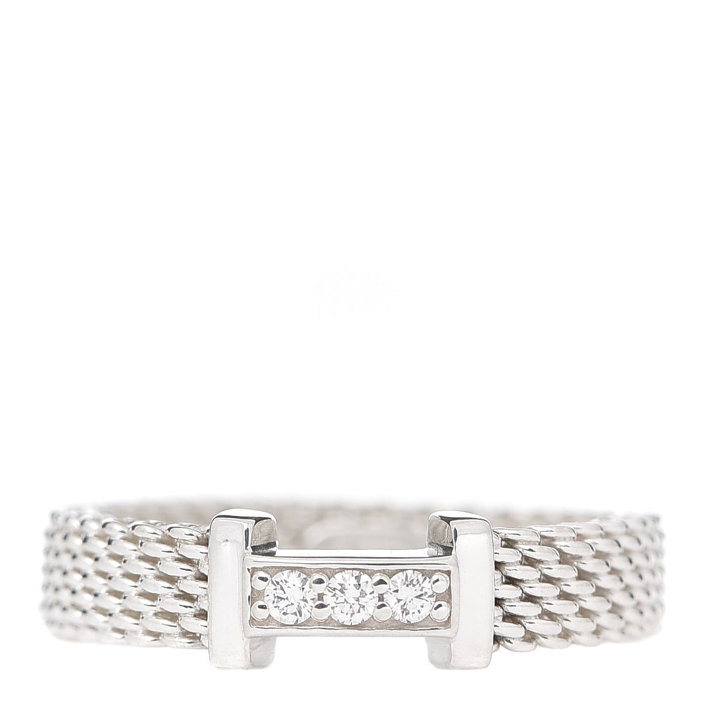 Sterling Silver Diamond Narrow Somerset Ring 47 4