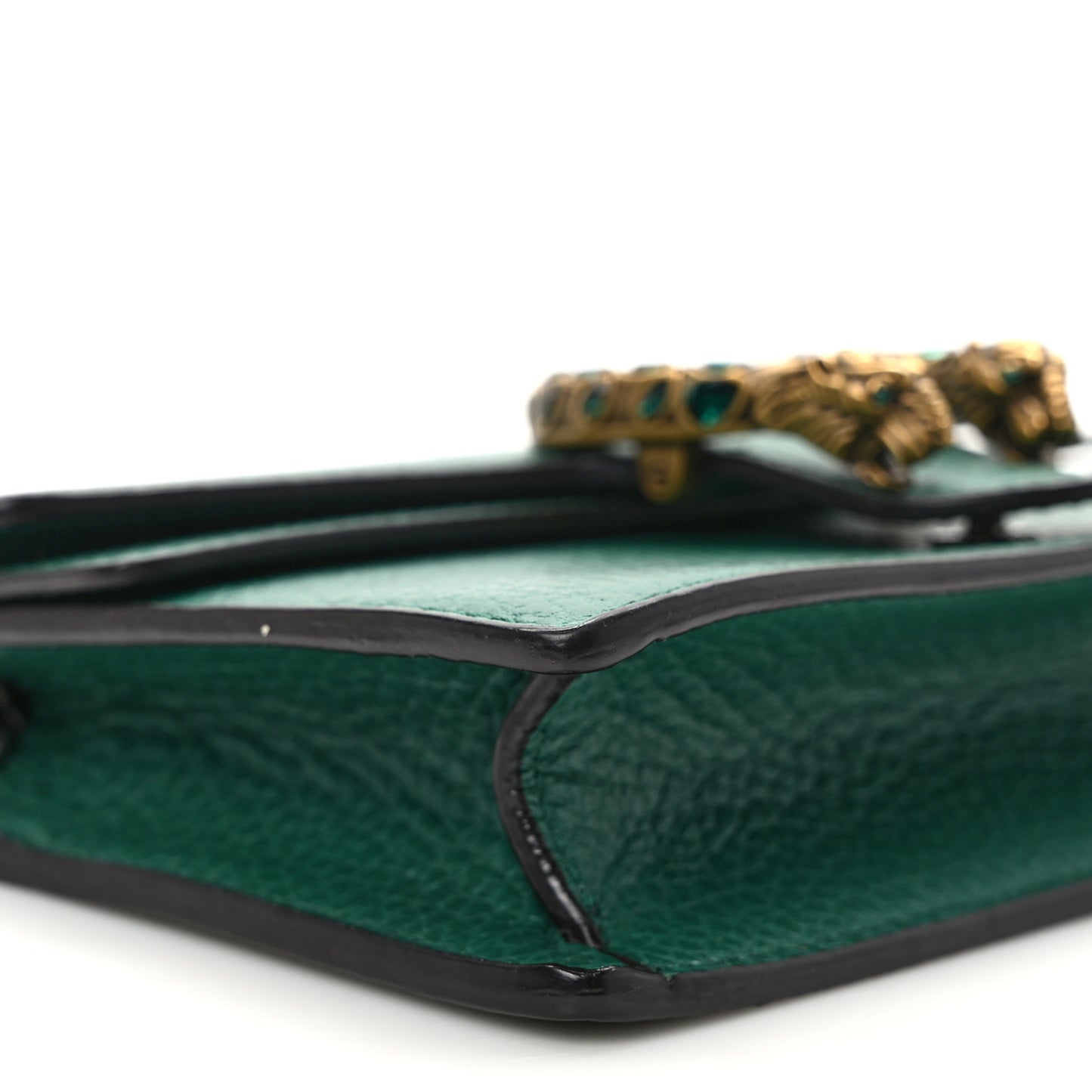 Dollar Calfskin Crystal Super Mini Dionysus Shoulder Bag Emerald