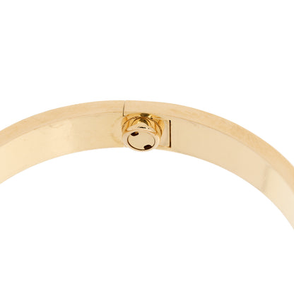 Cartier 18K Yellow Gold 4 Diamond LOVE Bracelet 16 8 of 11