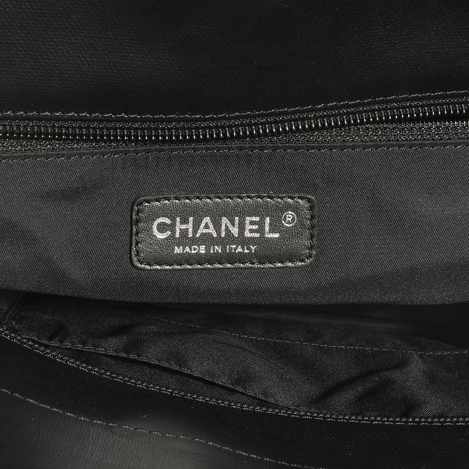 Chanel Coated Canvas Large Paris Biarritz Tote Black 7 of 8