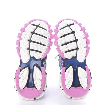 Balenciaga Rubber Mesh Bi-Color Womens Track.2 Open Sneakers 38 Blue Pink 7 of 11