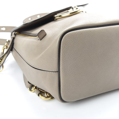 Chloe Suede Calfskin Small Faye Backpack Motty Grey 7 of 8
