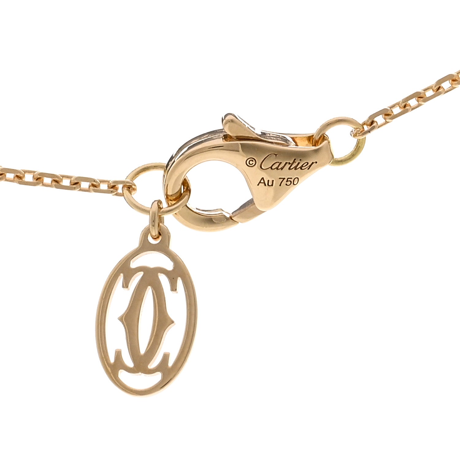 Cartier 18K Yellow Gold Diamond XS D'Amour Pendant Necklace 4 of 5