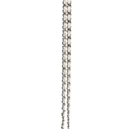 Chanel Caviar Timeless CC Wallet on Chain WOC White 11 of 21