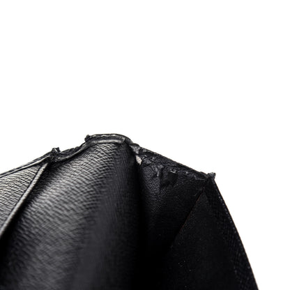 Louis Vuitton Epi Porte Valeurs Checkbook Wallet Black 11 of 17