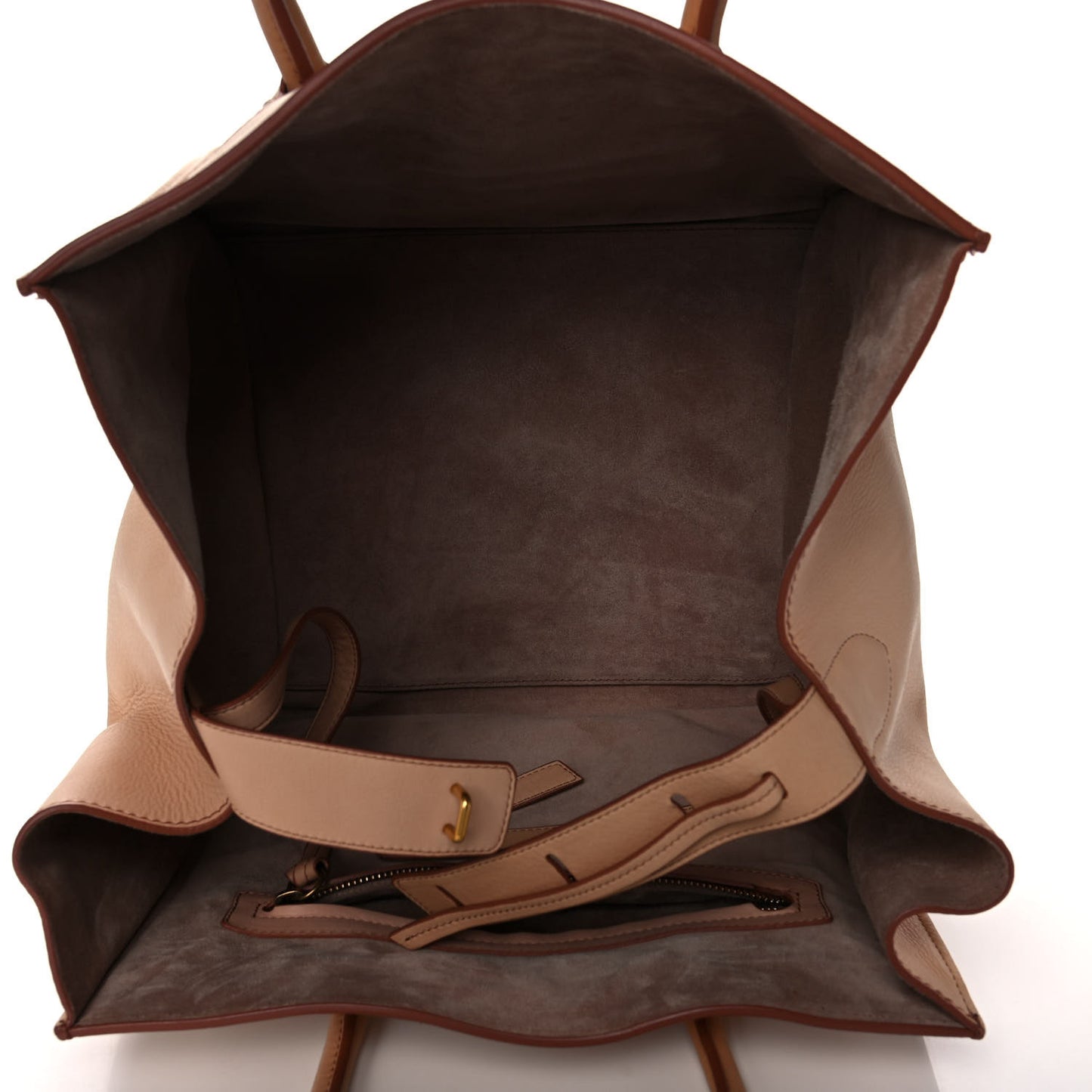 Supple Calfskin Medium Phantom Luggage Flesh