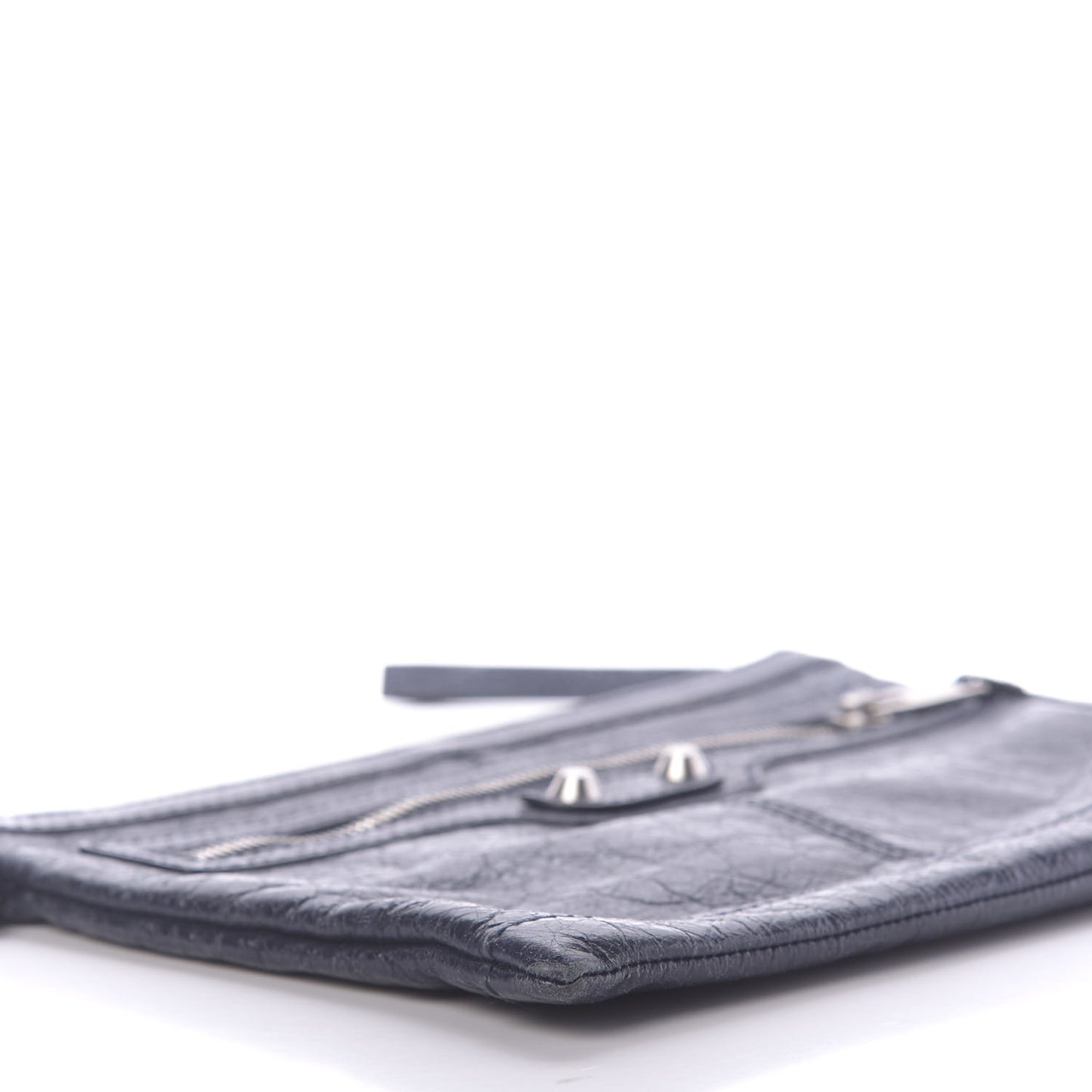 Agneau Arena Classic Hardware Small Clip Bleu Nuit