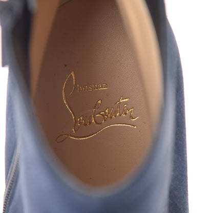 Christian Louboutin Veau Velours Eloise Booty 85 Ankle Boots 37 Bavarois 5 of 12