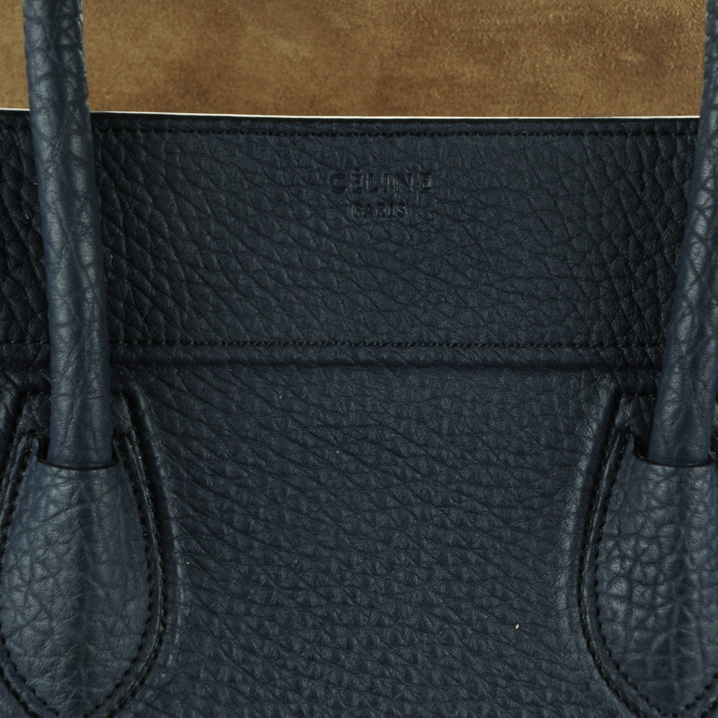 Bullhide Calfskin Medium Phantom Luggage Navy Blue