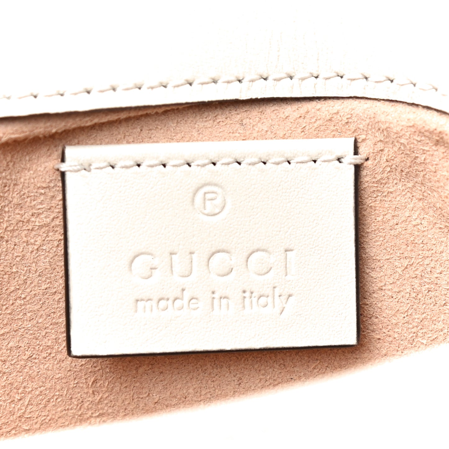 Calfskin Matelasse Super Mini GG Marmont Shoulder Bag White