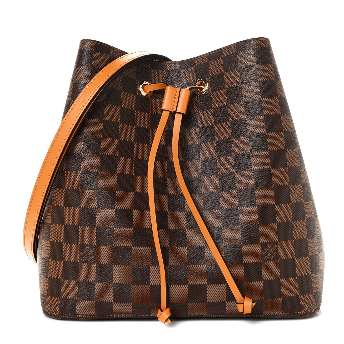 Damier Ebene Neonoe MM Safran