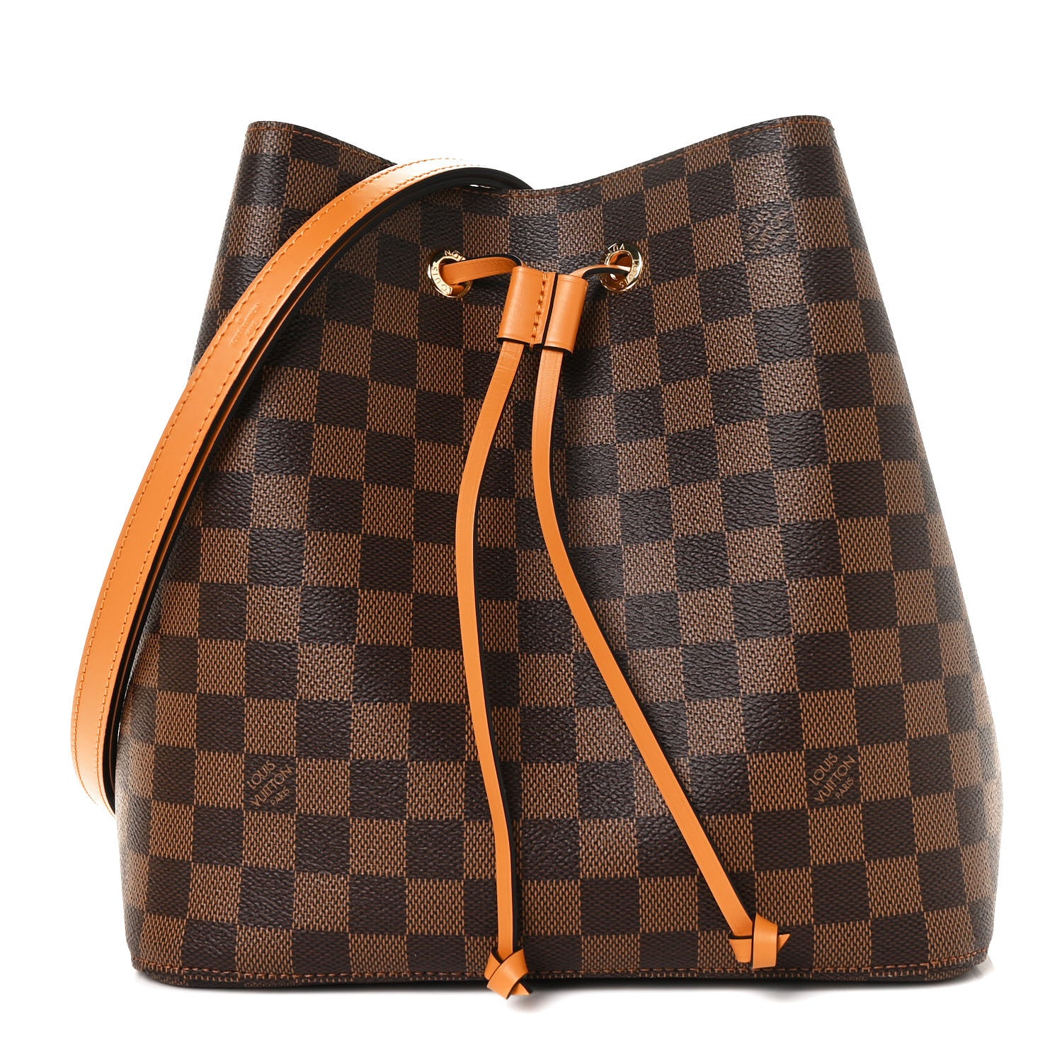 Louis Vuitton Damier Ebene Neonoe MM Safran 1 of 7