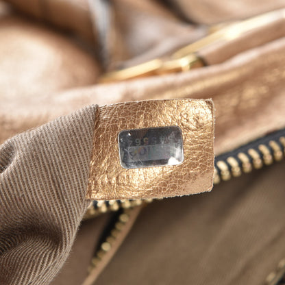 Chloe Metallic Calfskin Medium Marcie Satchel Gold 10 of 20