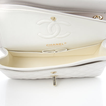 Chanel Caviar Quilted Small Double Flap White 5 of 9