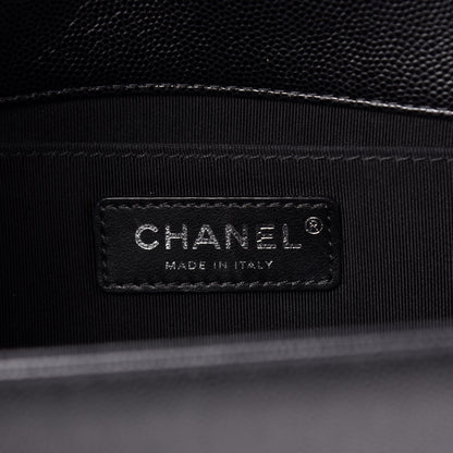 Chanel Caviar Quilted Medium Boy Flap Black 6 of 12