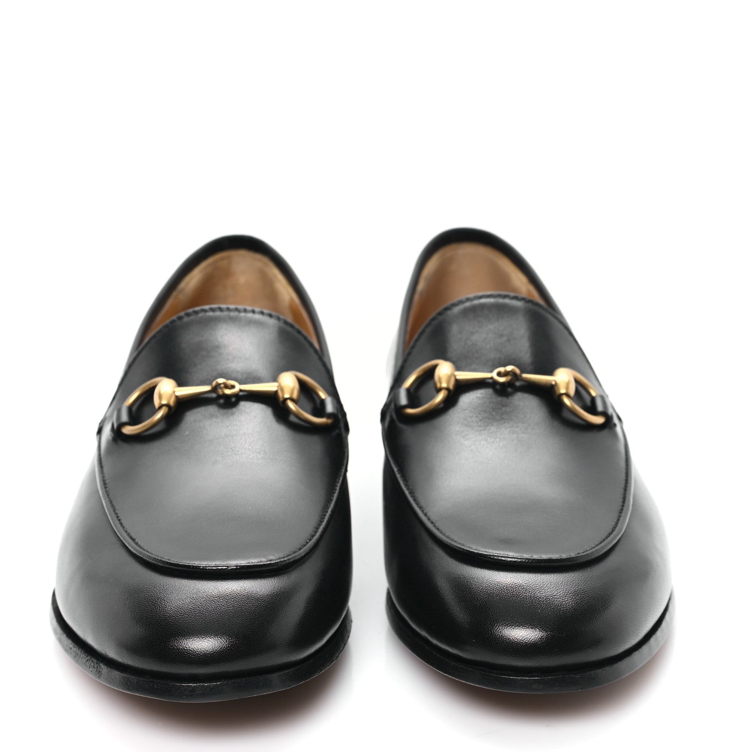 Gucci Calfskin Womens Jordaan Loafers 35.5 Black 3 of 11