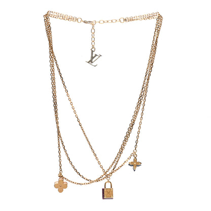Louis Vuitton Sweet Charms Tiered Necklace Gold 3 of 6