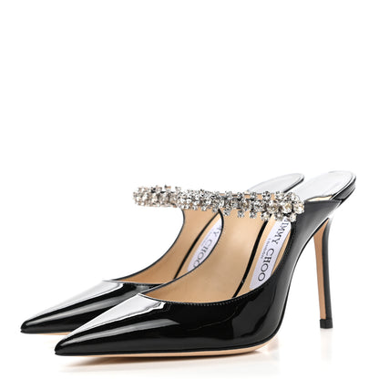 Jimmy Choo Patent Crystal Bing 100 Pumps 35 Black 3 of 7