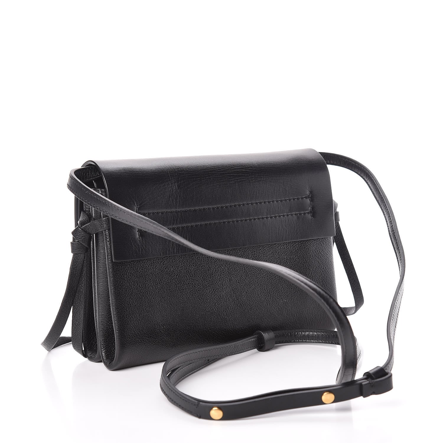 Valentino Garavani Smooth Calfskin Small VRing Crossbody Bag Black 3 of 12