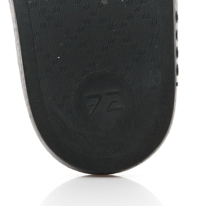 Gucci Rubber GG Monogram Perforated Womens Slide Sandals 39 Black 6 of 9