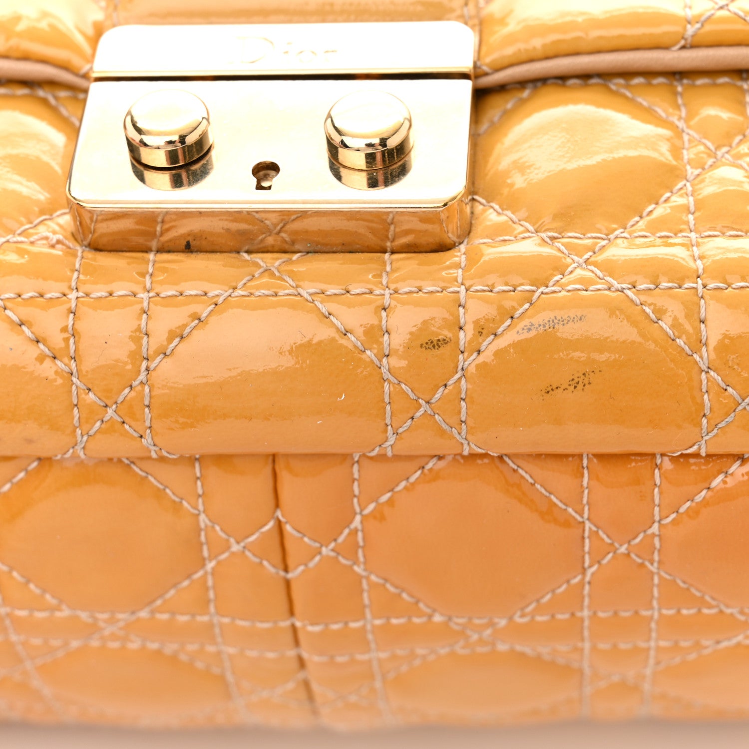 Christian Dior Patent Cannage Large Miss Dior Flap Beige 12 of 12