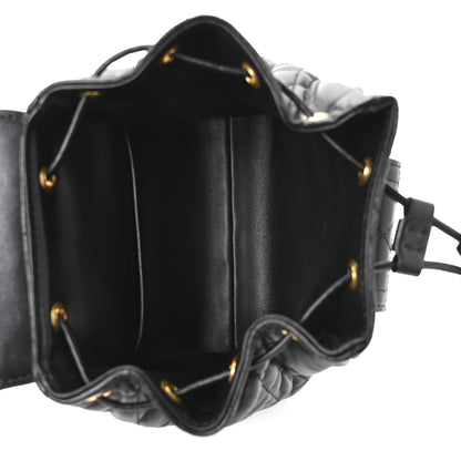 Christian Dior Lambskin Macrocannage Small Caro Backpack Black 5 of 10