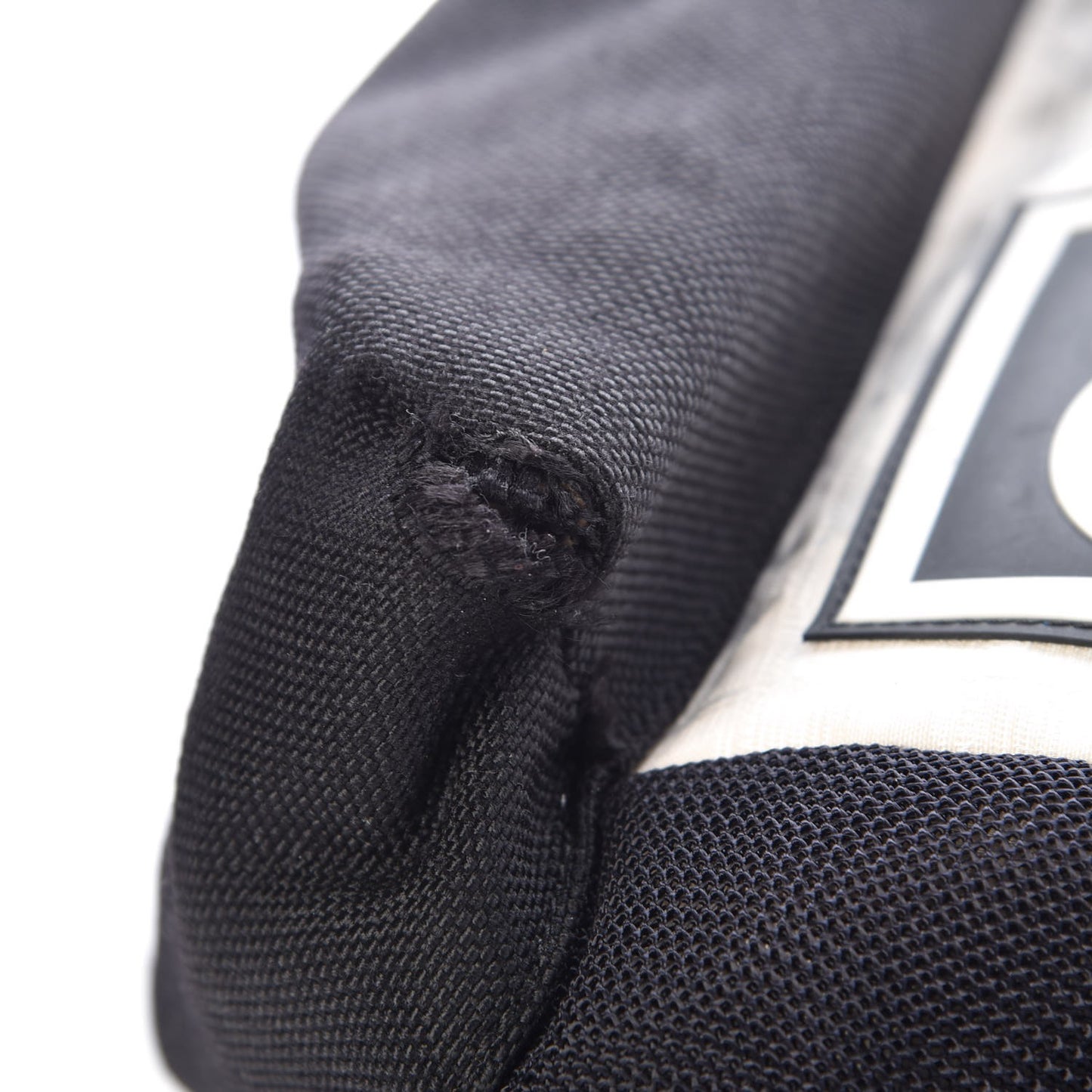 Nylon Sport Backpack Tote Beige Black