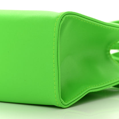 Telfar Vegan Leather Small Shopping Bag Highlighter Green 10 of 10