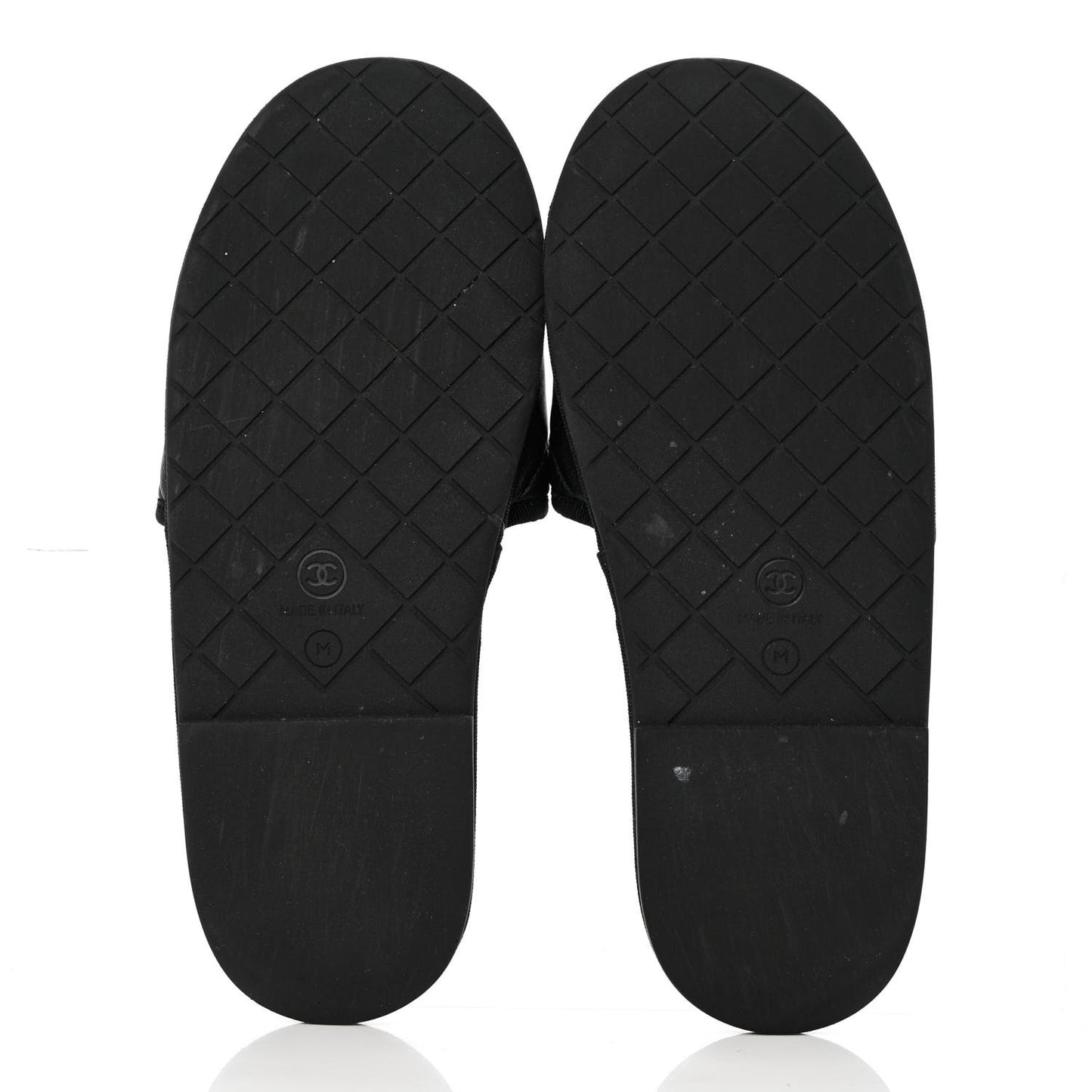 Lambskin CC Flat Mules M Black