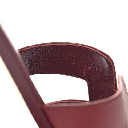 Hermes Epsom Oran Sandals 38.5 Rouge H 7 of 10
