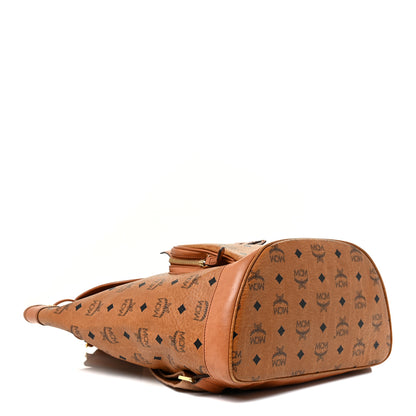 MCM Visetos Medium Vintage Pocket Backpack Cognac 4 of 26