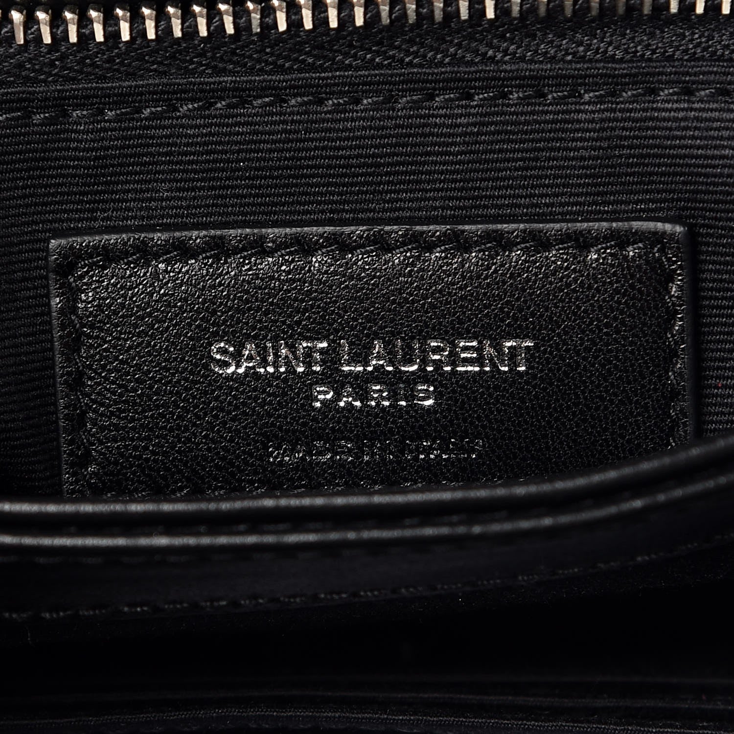 Saint Laurent Calfskin Y Quilted Monogram Toy Loulou Crossbody Bag Black 7 of 8