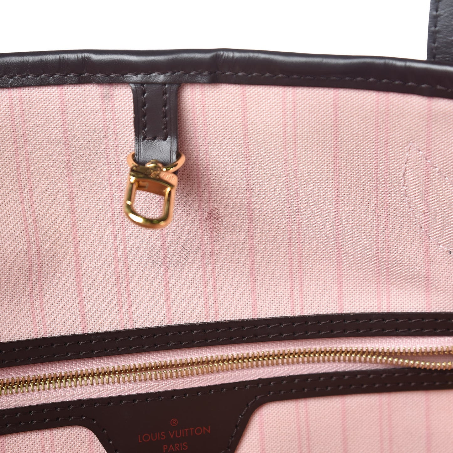 Damier Ebene Neo Neverfull MM Rose Ballerine