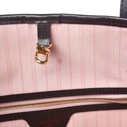 Louis Vuitton Damier Ebene Neo Neverfull MM Rose Ballerine 13 of 14