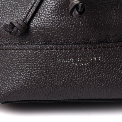 Marc Jacobs Grained Calfskin Lock That Bucket Bag Grey 4 of 6