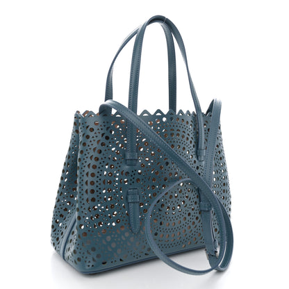 Alaia Calfskin Vienne Mina 25 Bag Bleu Ardoise 4 of 10