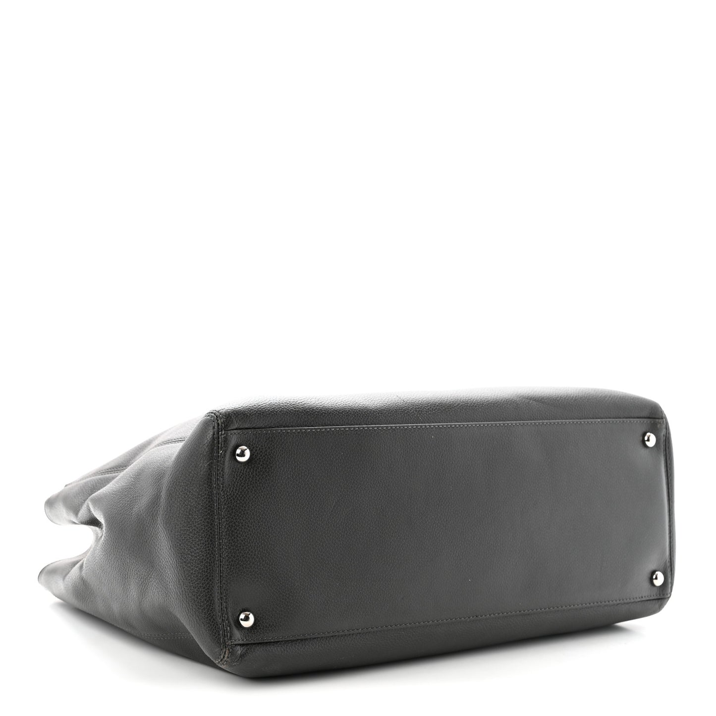 Calfskin Cerf Executive Shopper Tote Grey