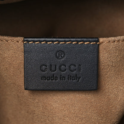 Gucci GG Supreme Monogram Calfskin Padlock Backpack Beige Cuir Black 6 of 11