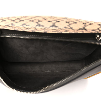 Fendi Vitello Baltico Dolce Elaphe DotCom Satchel  Carbone Ramar Multicolor 6 of 12