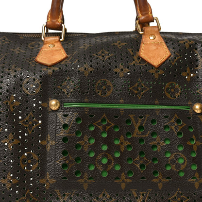 Louis Vuitton Monogram Perforated Speedy 30 Green 7 of 9