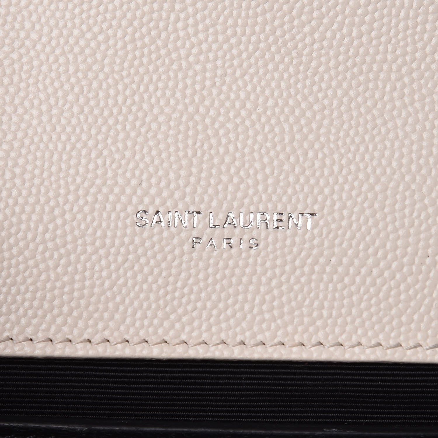 Saint Laurent Grain De Poudre Small Monogram Kate Satchel Icy White 6 of 9