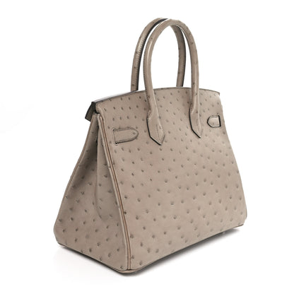 Hermes Ostrich Birkin 30 Mousse 3 of 10