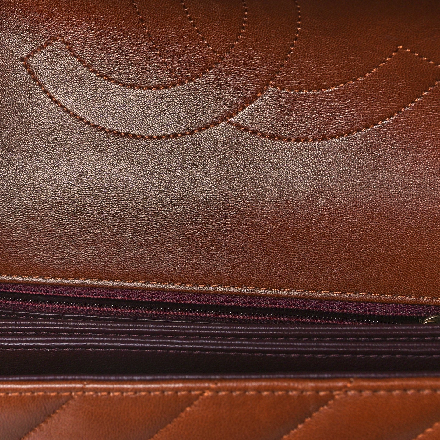 Lambskin Quilted Jumbo Coco Vintage Flap Brown
