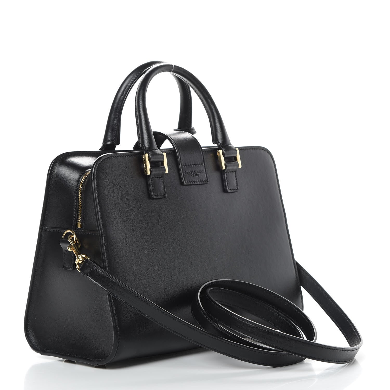Saint Laurent Calfskin Monogram Baby Cabas Black 3 of 11