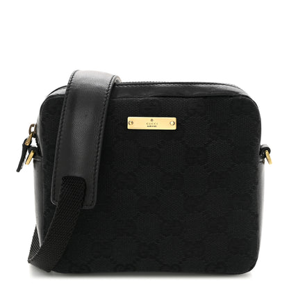 Gucci Monogram Crossbody Bag Black 1 of 10