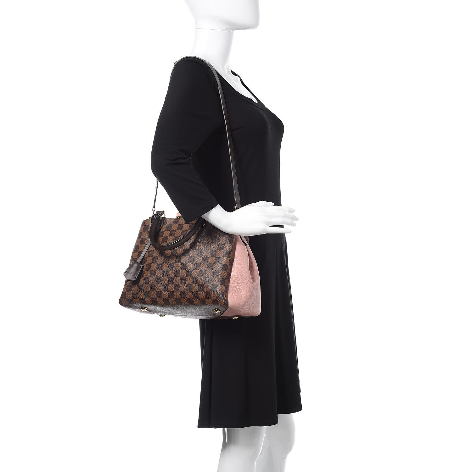 Louis Vuitton Damier Ebene Cuir Taurillon Brittany Magnolia 2 of 11